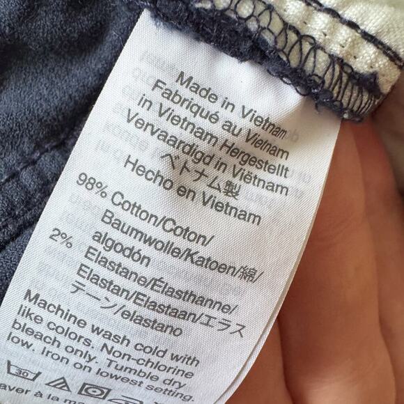 J Crew Pants Womens 28 Navy Blue Corduroy Skinny Stretch Ankle Classic Preppy - Picture 10 of 12